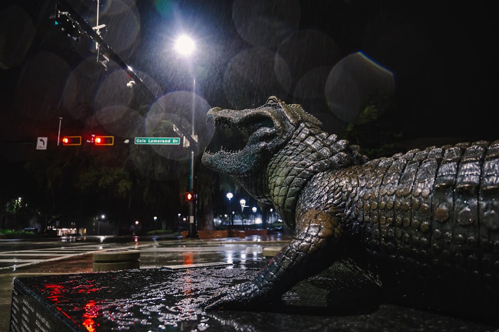 <p>Flurries fall on the University of Florida campus as Winter Storm Enzo passes by on Wednesday, January 22, 2025.</p>