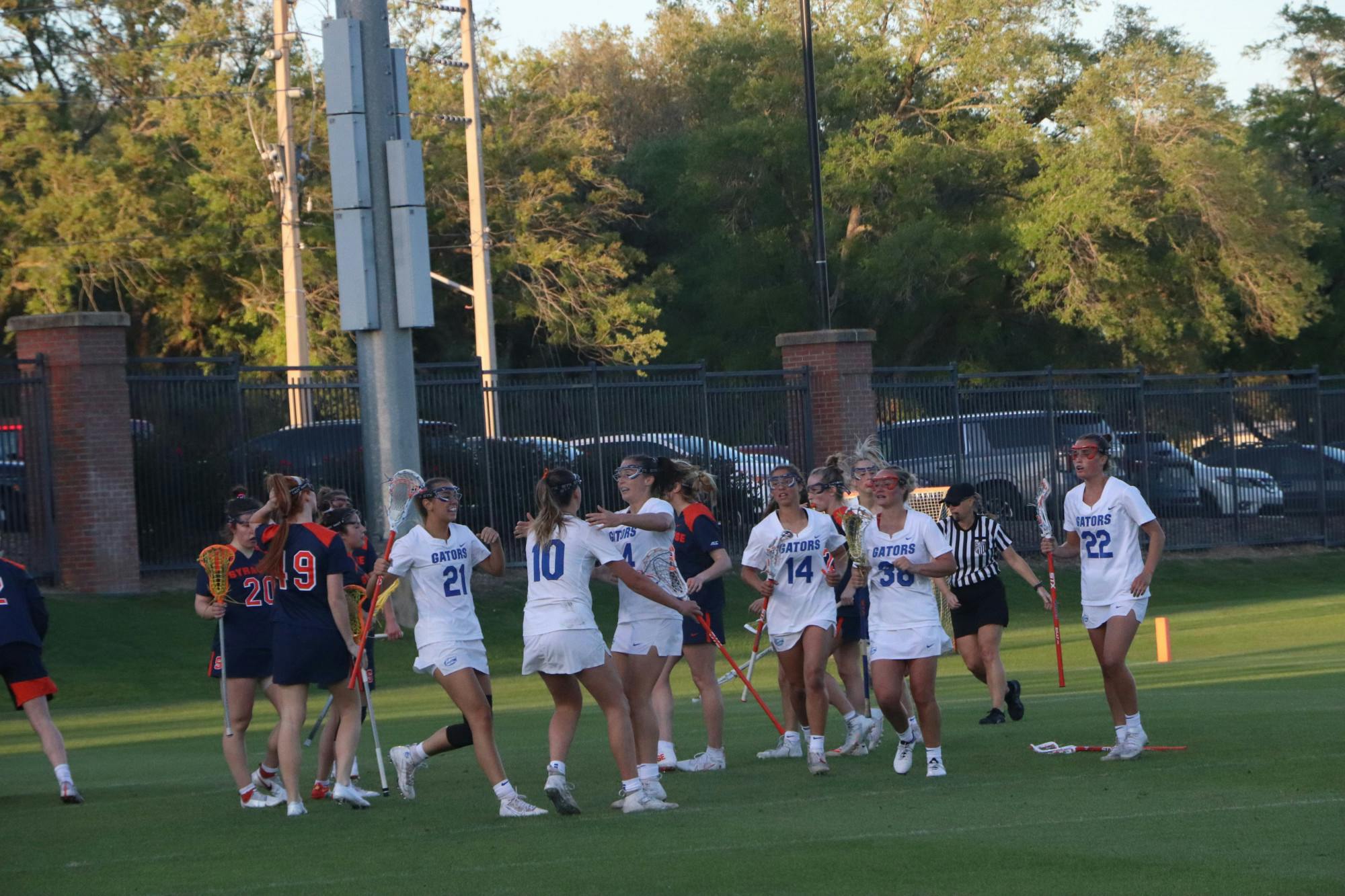 Florida secured the regular season AAC Championship Saturday in a 16-4 win over the East Carolina Pirates.