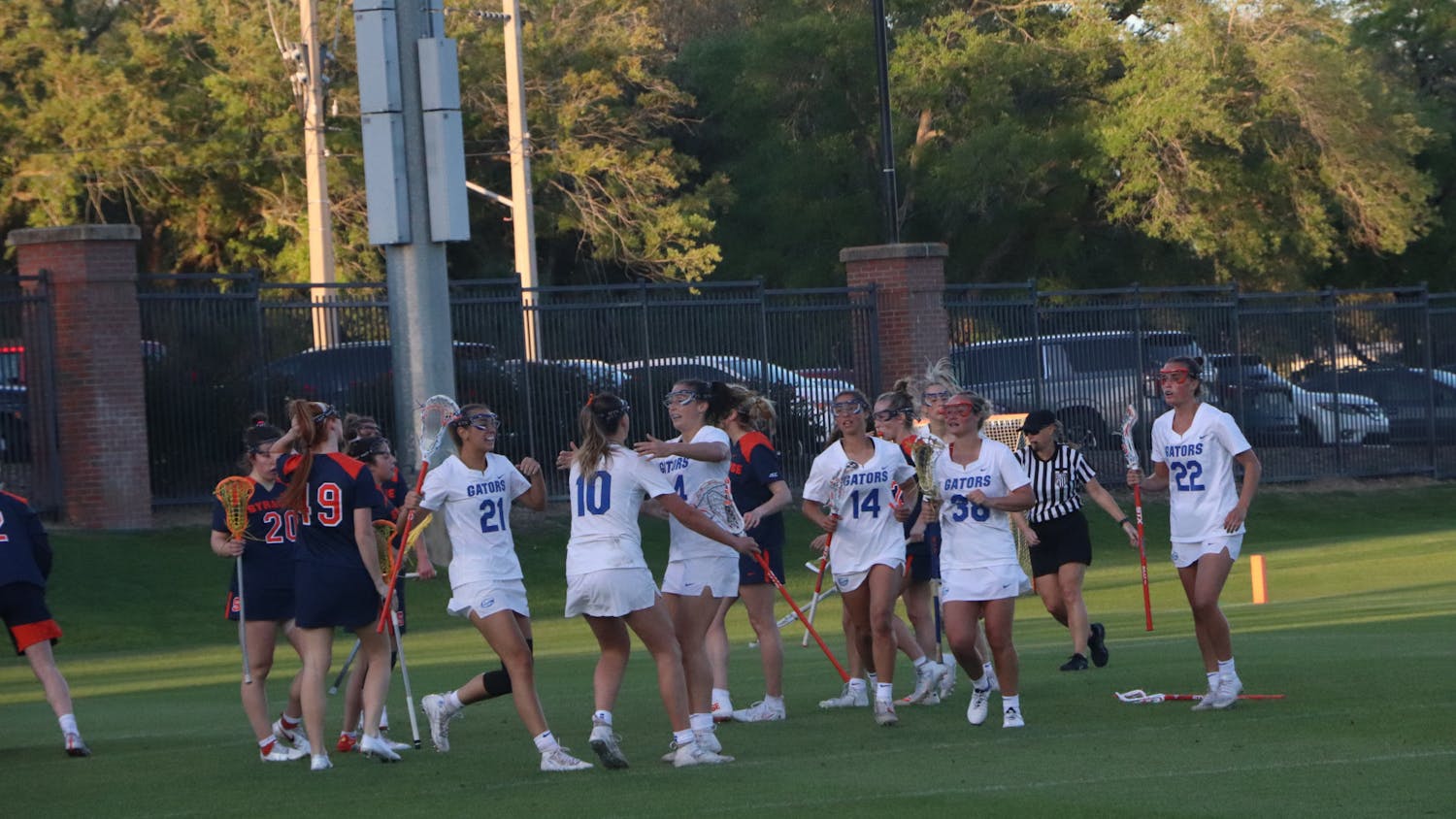 Florida secured the regular season AAC Championship Saturday in a 16-4 win over the East Carolina Pirates.