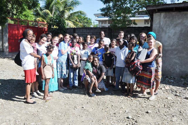 UF students spent time with children living at an orphanage during a service trip they took to Haiti during spring break this year. Projects for Haiti Inc. is planning a second trip to Haiti in March.