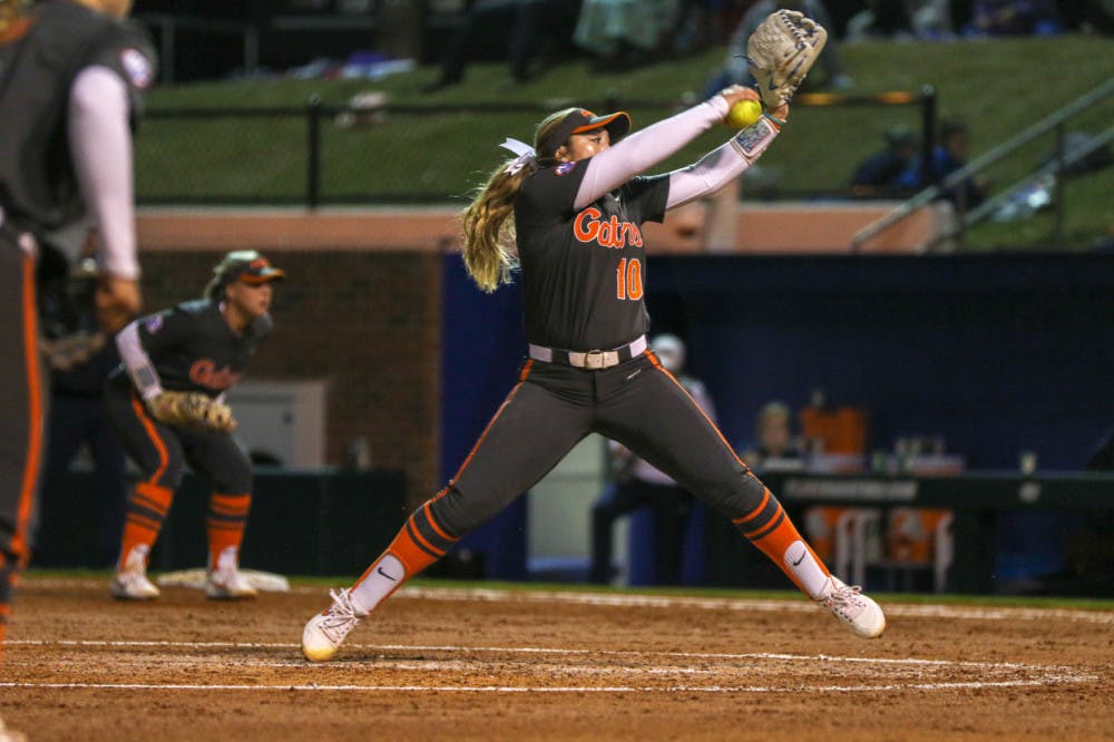 <p dir="ltr"><span>Florida pitcher Natalie Lugo is No. 6 in the NCAA in hits allowed per seven innings (2.26). She has allowed only seven hits and two walks this season.</span></p>
<p><span>&nbsp;</span></p>