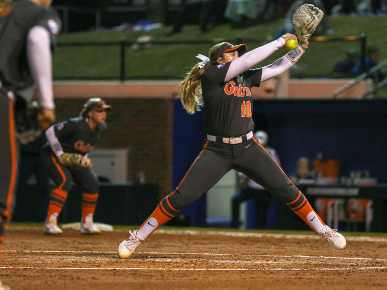 Florida pitcher Natalie Lugo is No. 6 in the NCAA in hits allowed per seven innings (2.26). She has allowed only seven hits and two walks this season.
&nbsp;