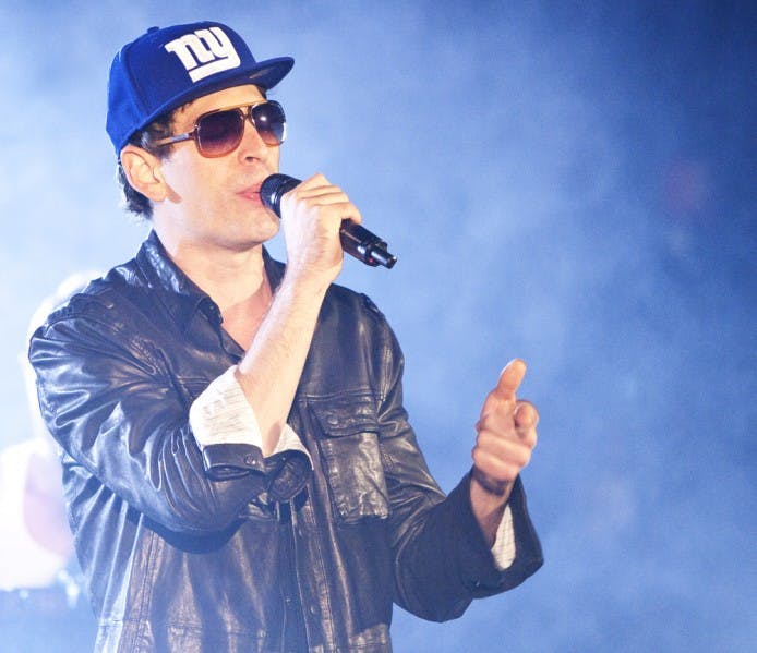 Matisyahu, an international electronic-reggae rock star, performs at the Florida Theater Tuesday night. Last time Matisyahu came to Gainesville, he played an acoustic one-man set. This time, he played an electronic show with his whole band.