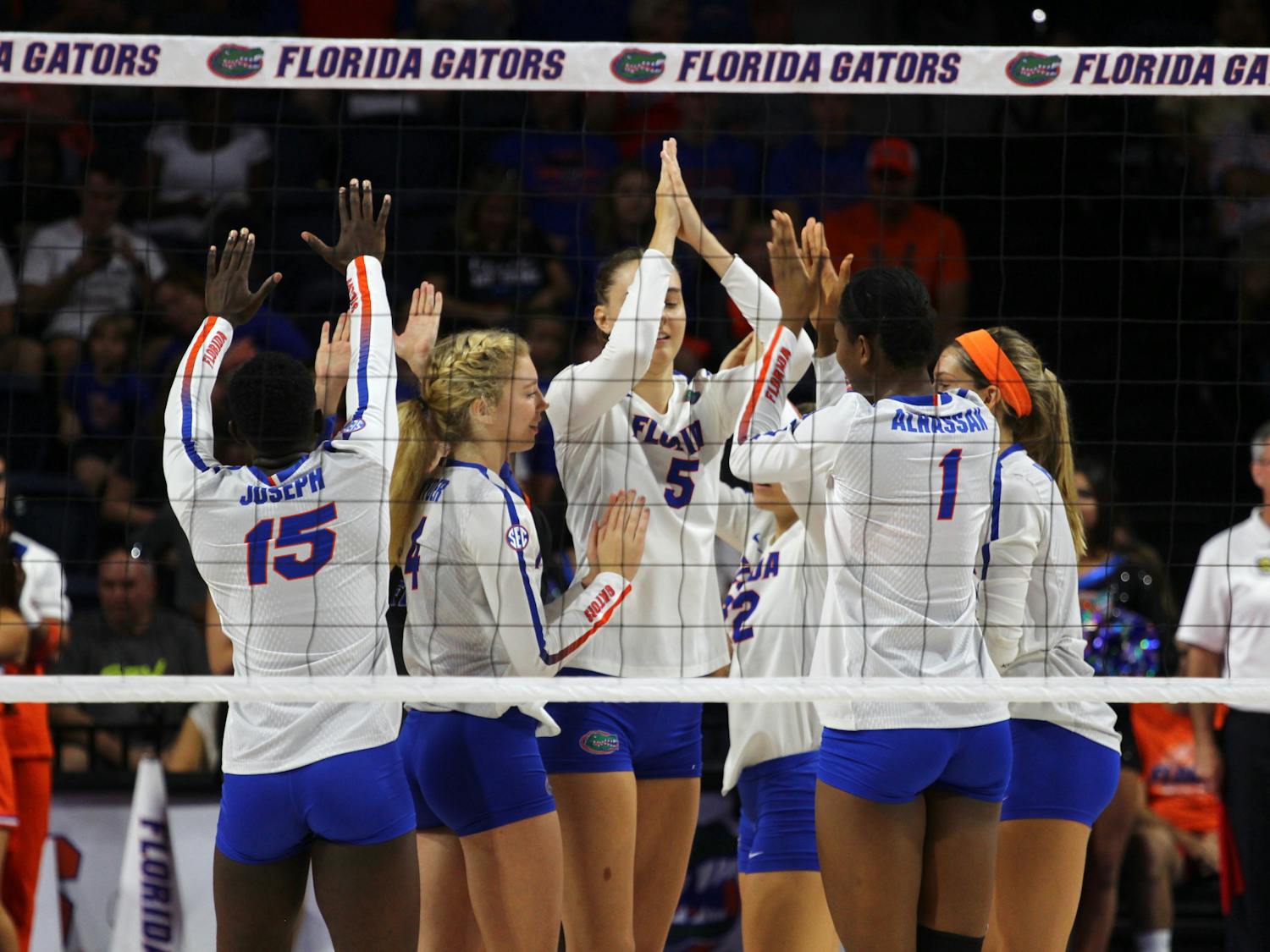 The UF volleyball team advanced to the national title game for the second time under coach Mary Wise. The Gators played thrillers against Southern California (Dec. 9) and Stanford (Dec. 14) to advance to the championship game. 