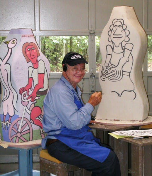 Gainesville artist Lennie Kesl’s friends described him as energetic, friendly and passionate about art.