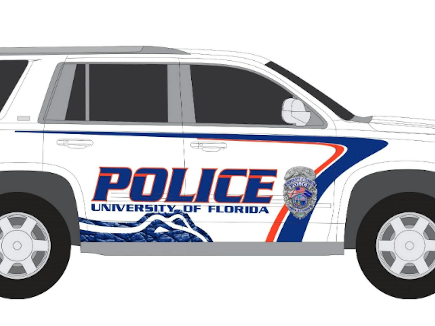 One of the designs students can vote on for the UPD patrol cars. 