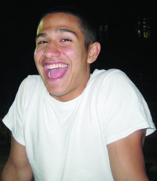 Tony Milanes Cuesta, an electrical engineering sophomore, was struck by a car Monday while lying in the middle of the road.