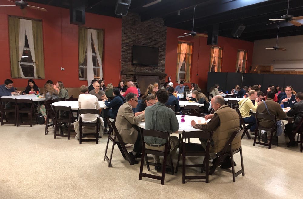 About 65 people of at least six religions — from Mormonism to Judaism to Hare Krishna — discussed their differences and similarities over a meal Wednesday night as part of the Multicultural and Diversity Affairs’ Martin Luther King Jr. Celebrations. 