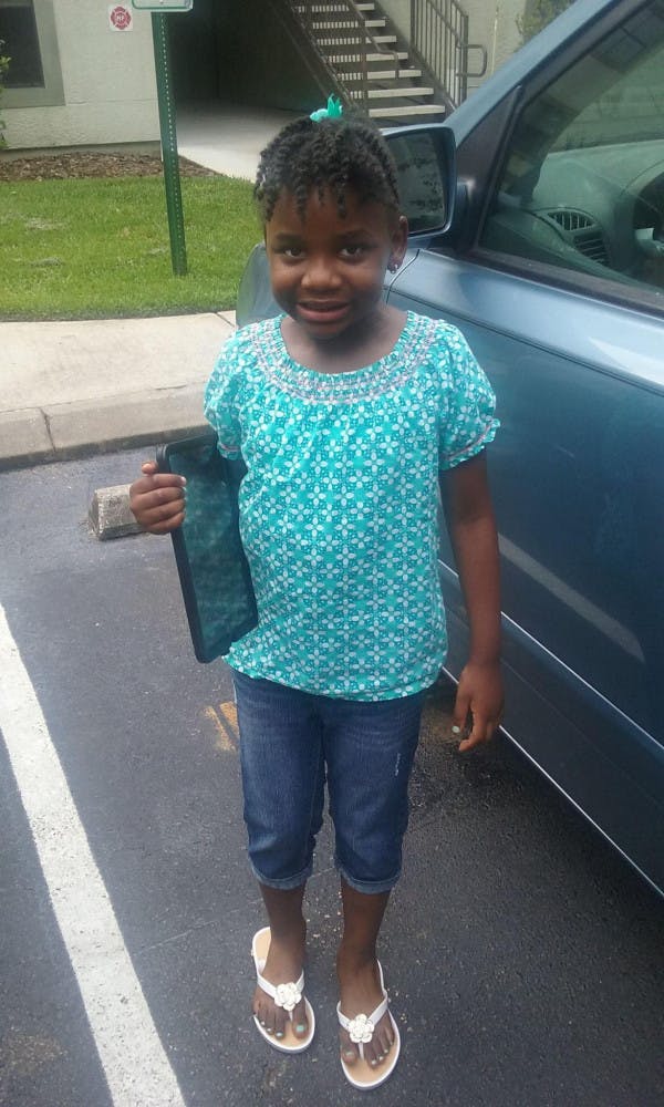 Jaliyah Howard, 6, who has autism, could benefit from Project Leo, a new state pilot program launched by the UF Center for Autism and Related Disabilities. The project would provide free wristwatch-style tracking devices to help keep track of individuals who have autism, which may make them prone to wandering. 