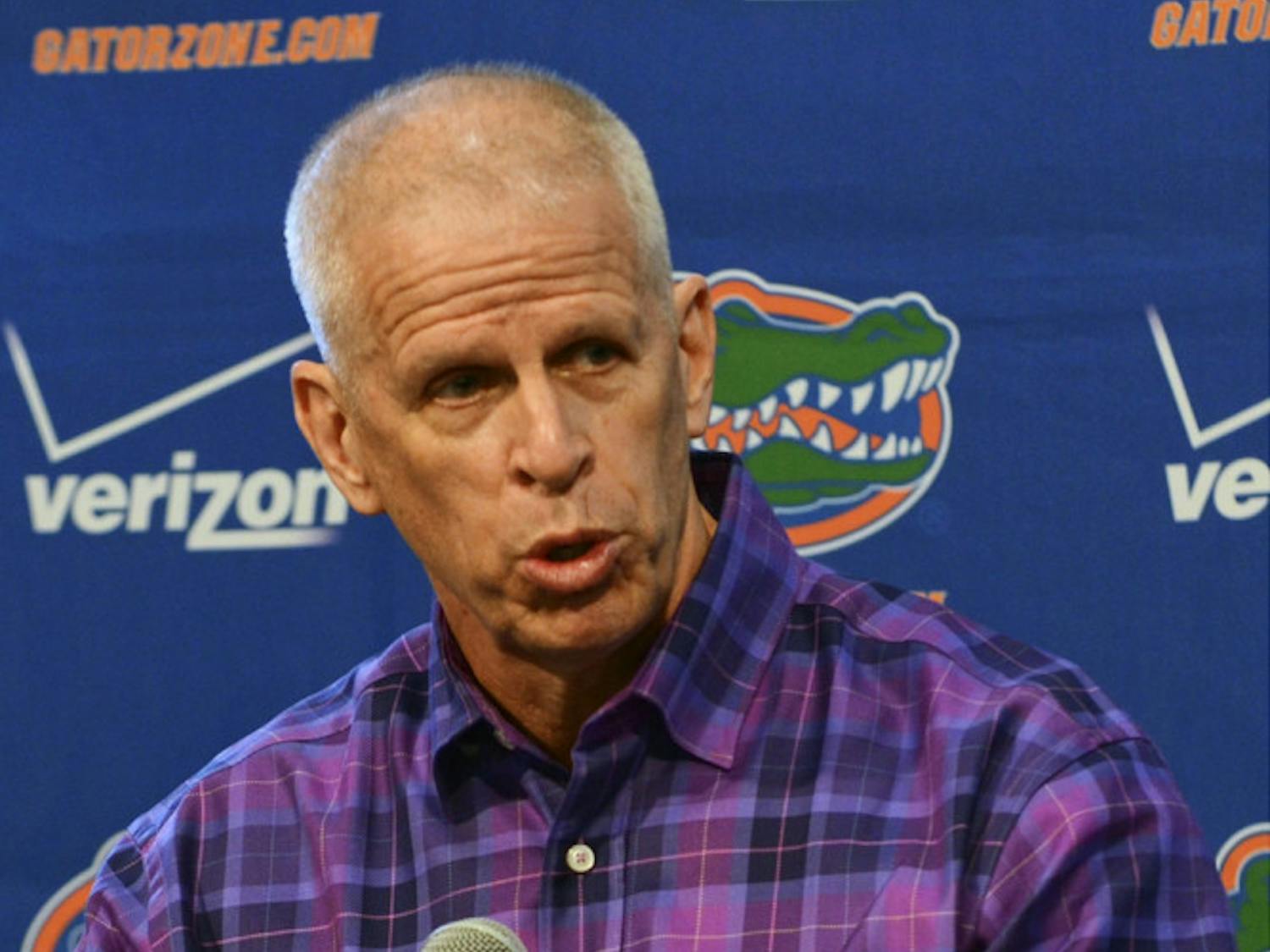 Jeremy Foley addresses reporters during a press conference Monday.