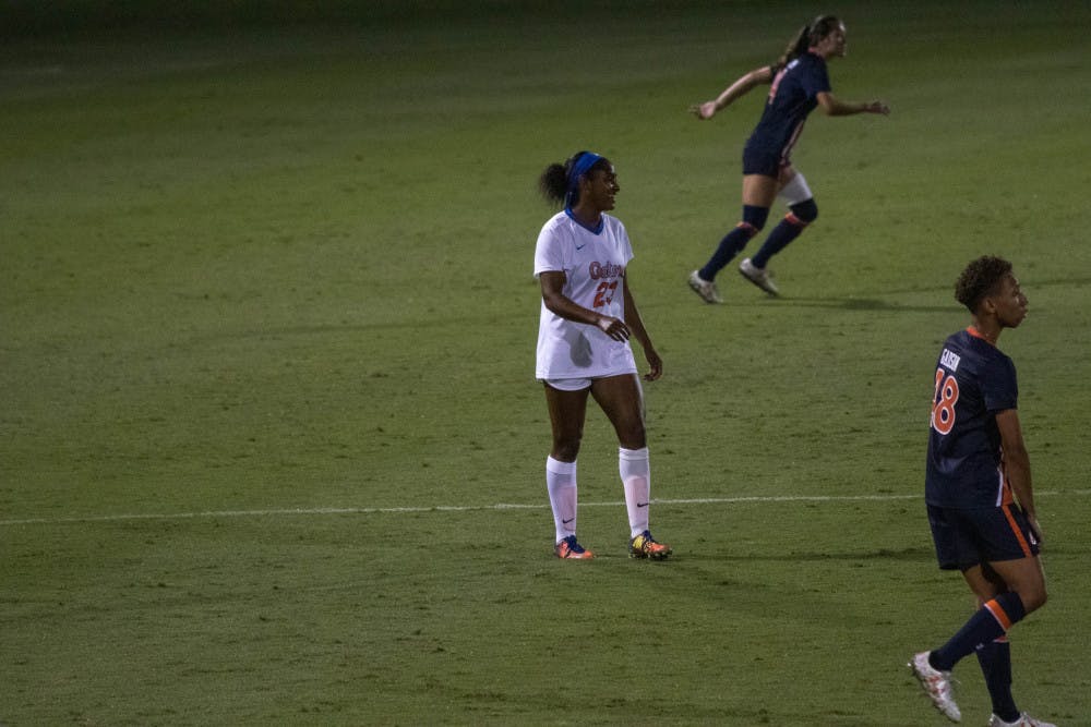 Florida's Kouri Peace, pictured in 2019, played on her birthday Sunday and saw two chances at a goal, but Miami held on for a 1-0 overtime victory at the buzzer.