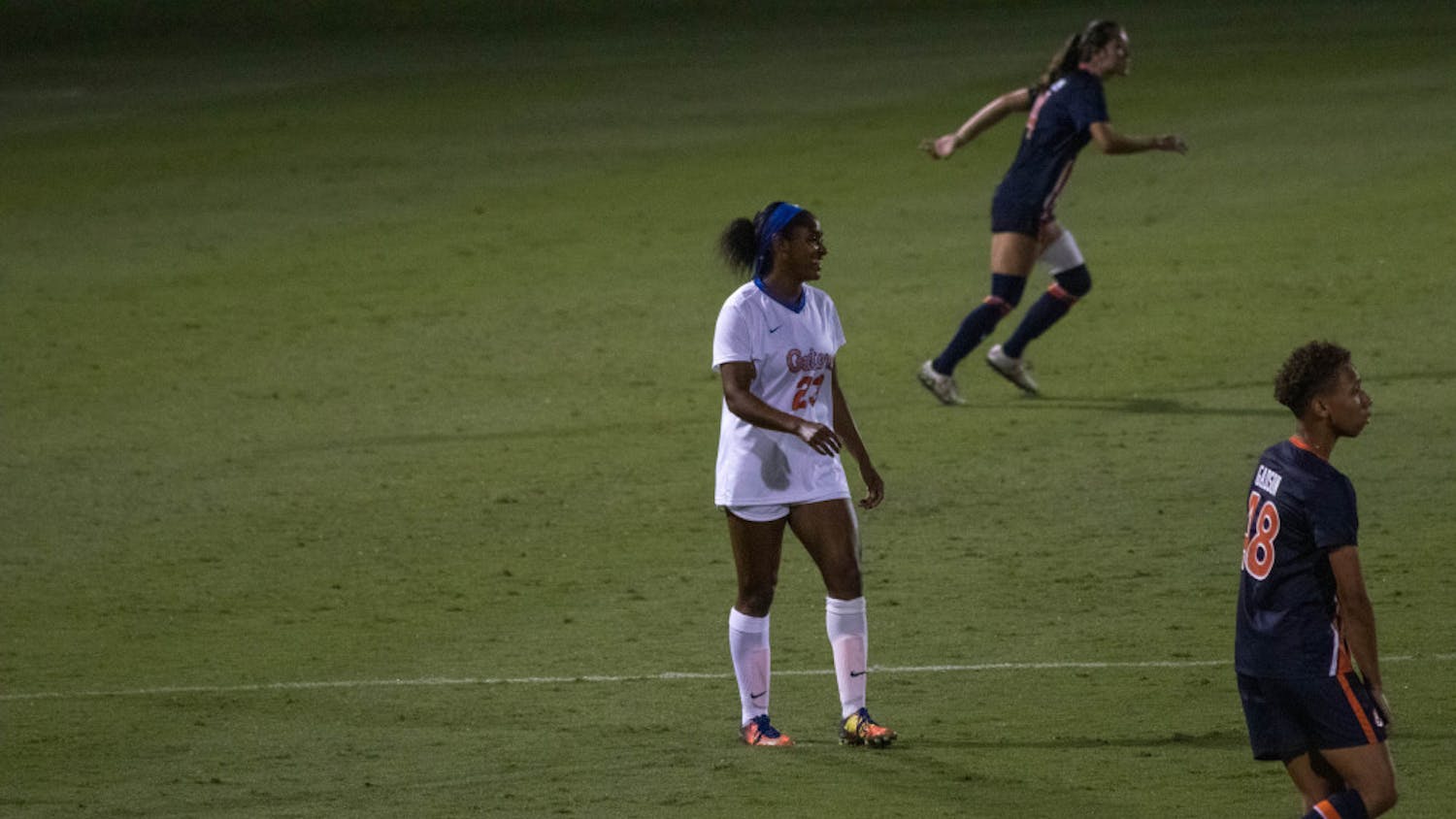 Florida's Kouri Peace, pictured in 2019, played on her birthday Sunday and saw two chances at a goal, but Miami held on for a 1-0 overtime victory at the buzzer.