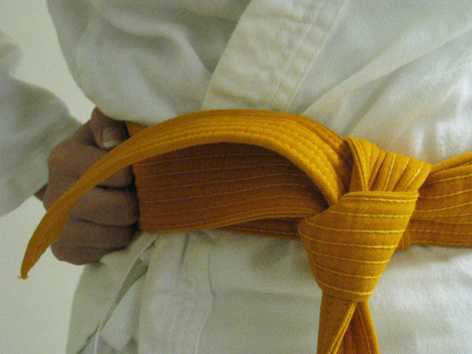 Christine, who is pictured here but wishes to remain anonymous, says she feels normal when practicing karate.