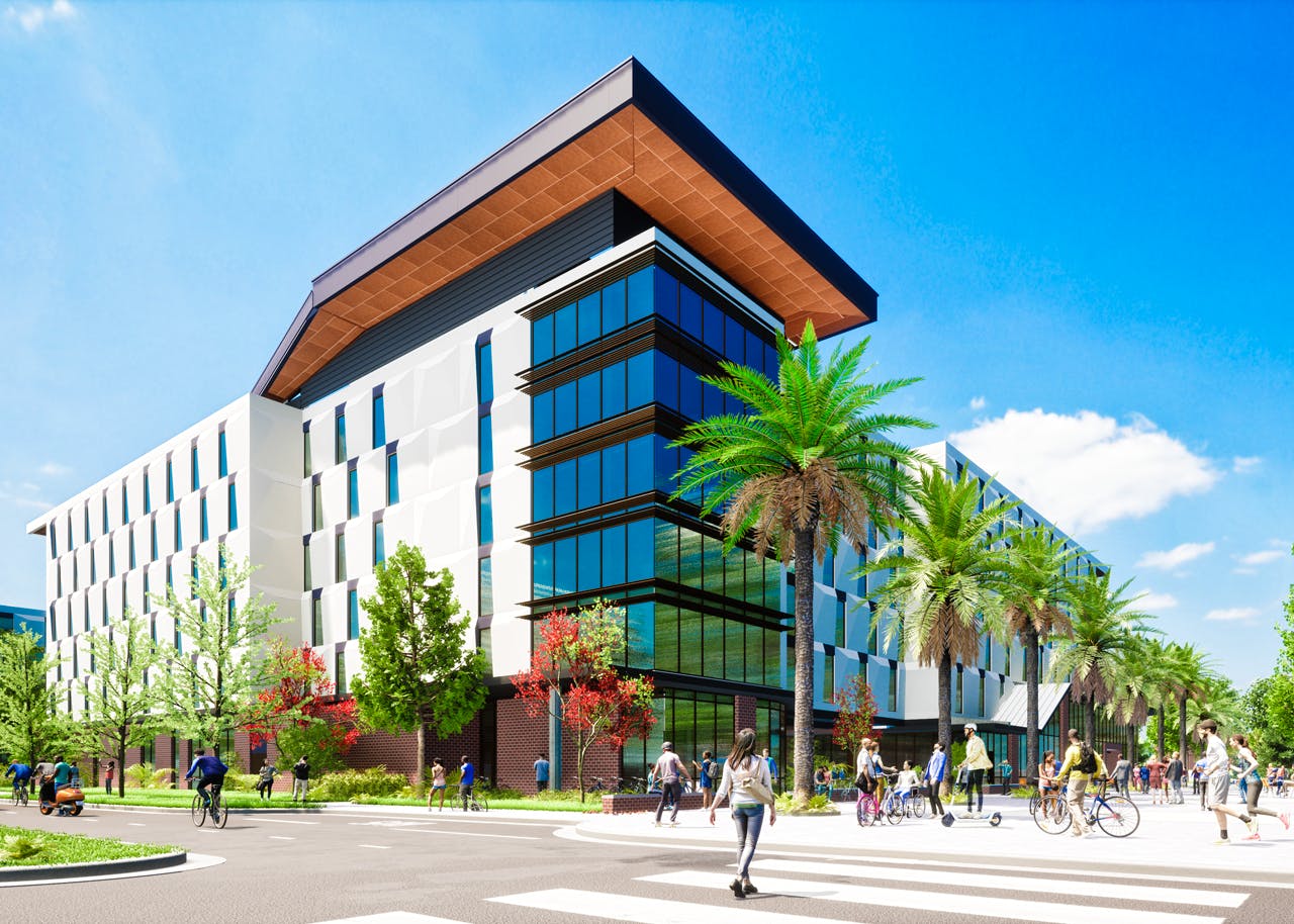 A rendering of the UF Honors Village, available on the website advertising the housing option.