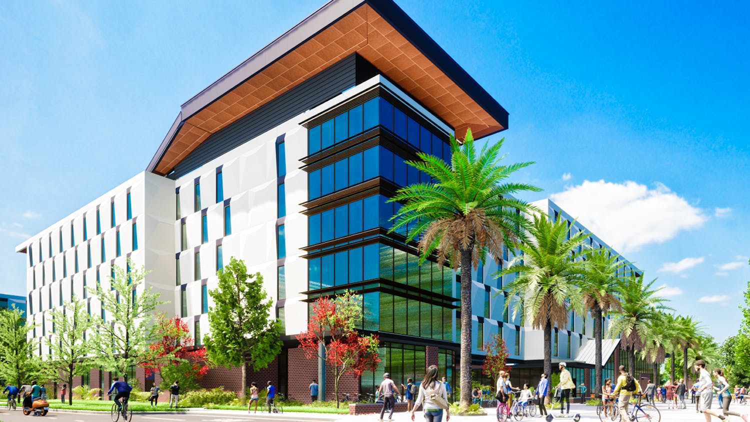 A rendering of the UF Honors Village, available on the website advertising the housing option.