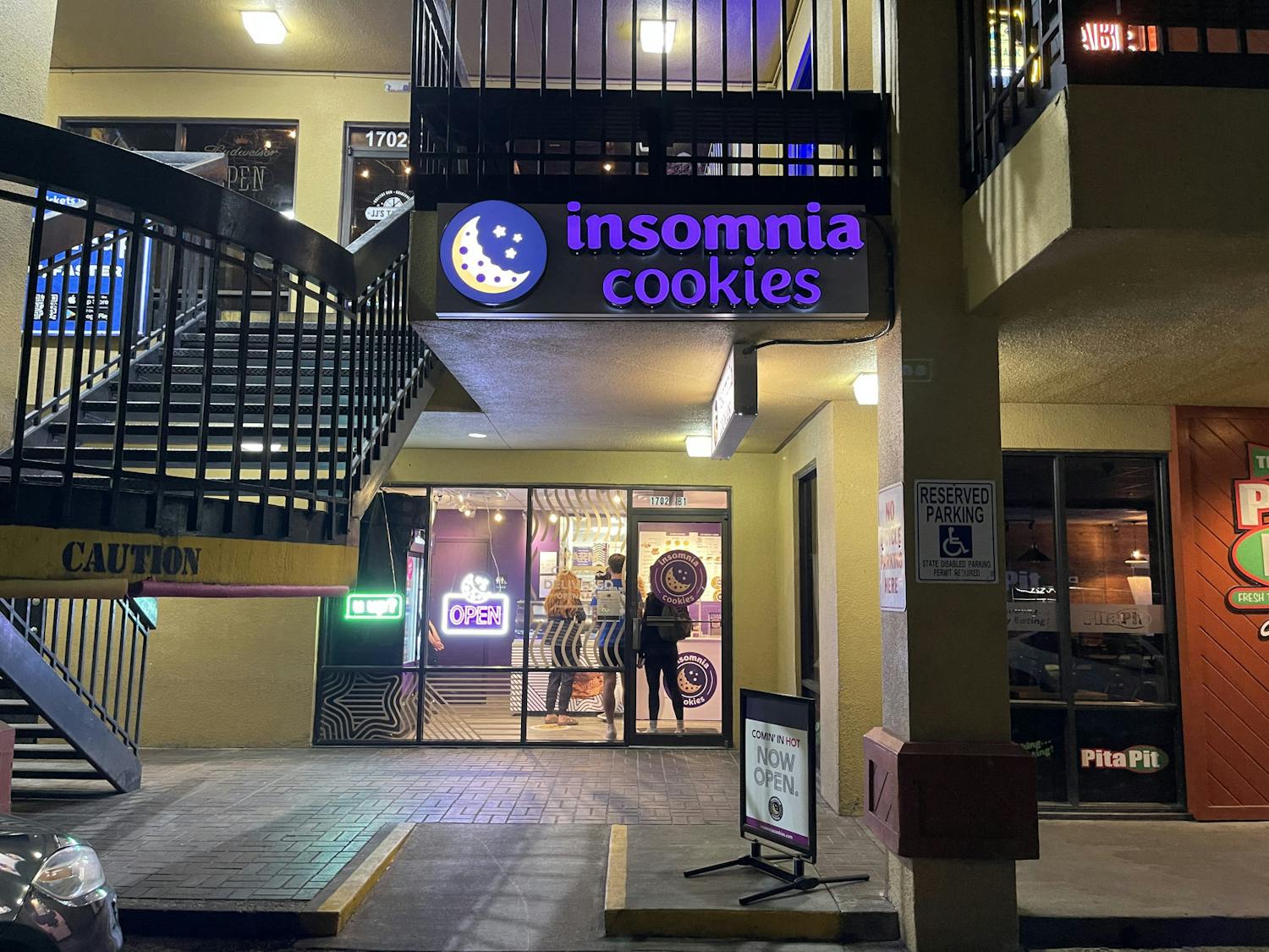 The late-night cookie store, which held its grand opening on March 13, is located directly across from UF campus at 1702 West University Avenue.