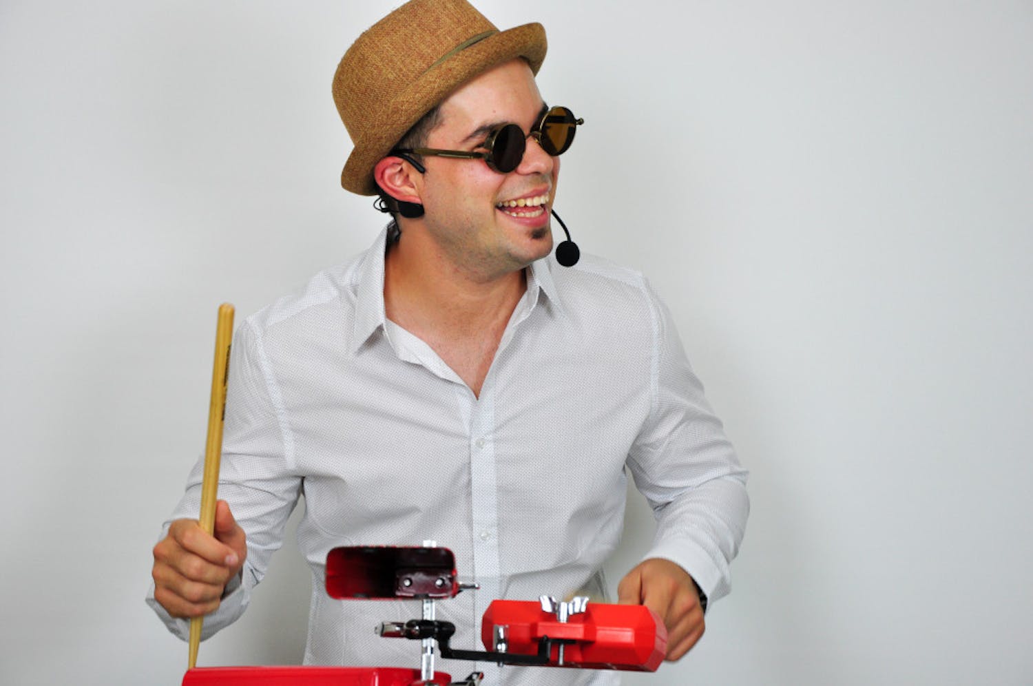 Elio Piedra, 27, a Latin DJ in Gainesville, first learned how to play the drums in Cuba when he was in the fourth grade. He moved to the U.S. in 2010, when he was 19. “For most, it’s like two pieces of wood,” he said. “But for me, it’s like extensions of my arms.”