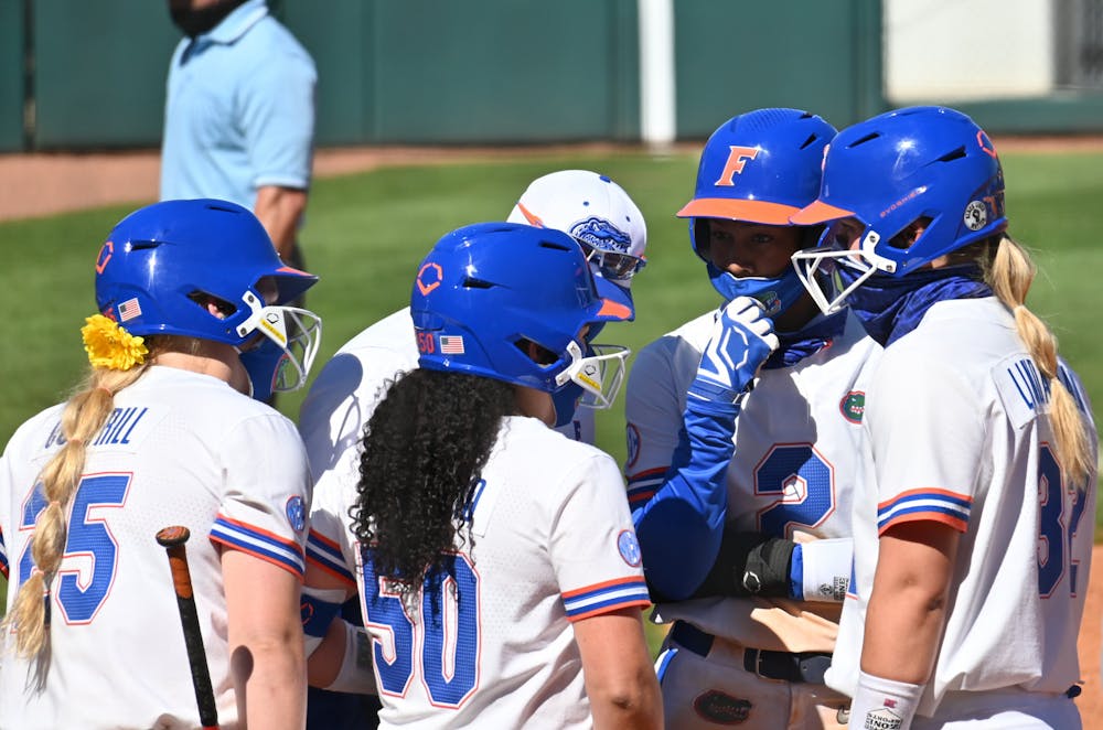 The Gators walked away with a pair of wins, 9-1 and 2-1. Photo from UF-Charlotte game Feb. 20.