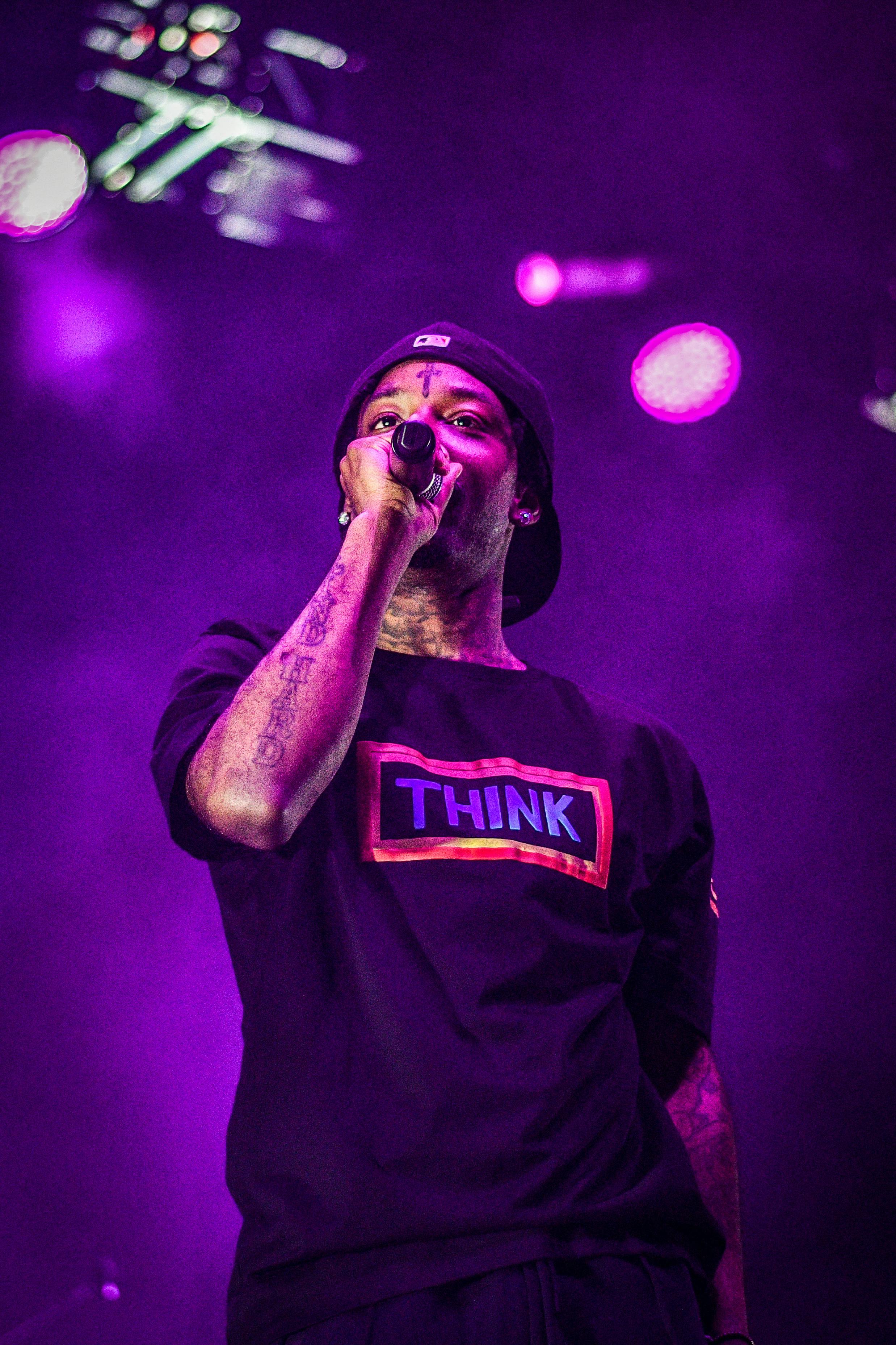 Rapper 21 Savage performs at UF Monday night.