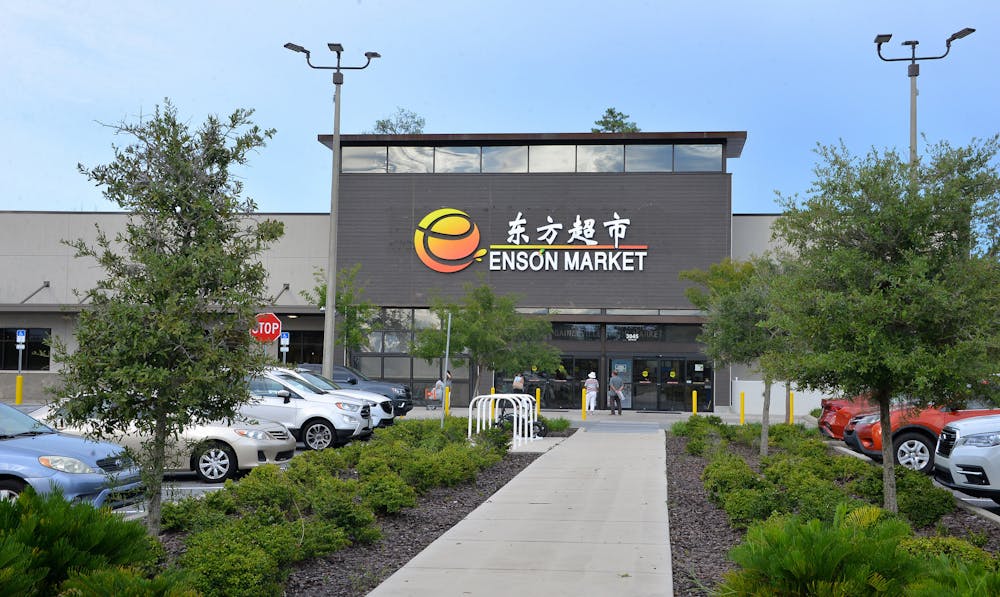 <p>The Enson Market, an international grocery store, sits at University Towne Center in Gainesville Sunday, Sept. 11, 2022.  </p>