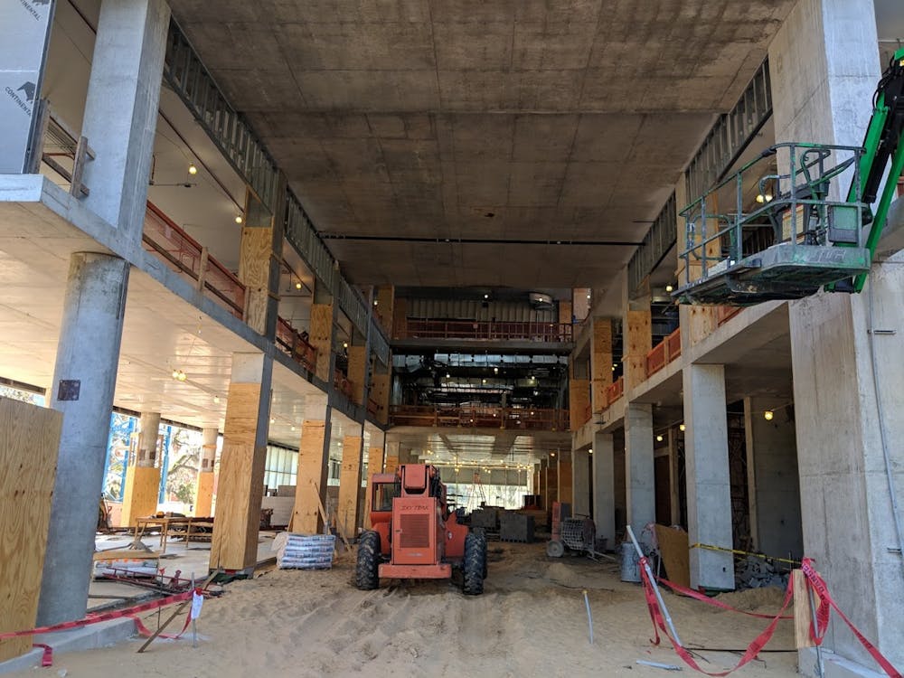 <p><span>The construction of the Herbert Wertheim Laboratory for Engineering Excellence is projected to cost more than $70 million, which is $20 million more than its projected cost. The building is located between the Reitz Union and Weimer Hall, and it will house study rooms and labs. </span></p><div class="yj6qo ajU"> </div>