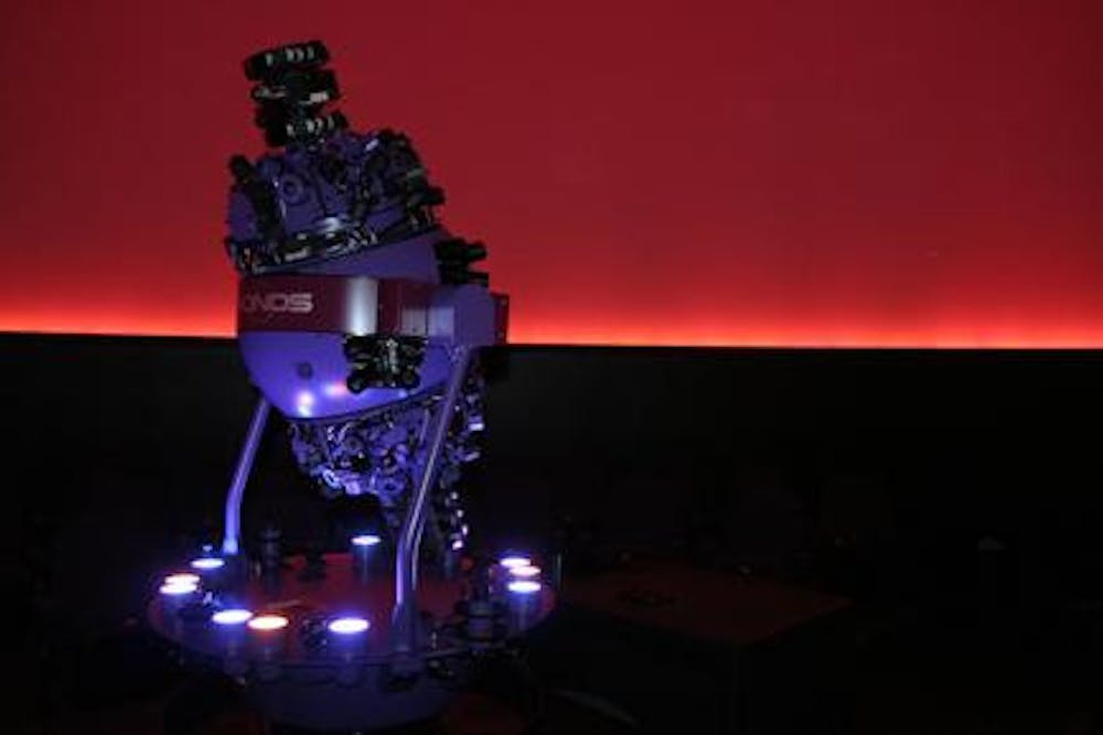 <p>The Chronos planetarium projector, located inside the new Kika Silva Pla Planetarium completed in August 2006 on the SFCC campus, is set to dazzle people of all ages with its "Southern Nights" show when it officially opens to the public Friday at 8:30 p.m.</p>
