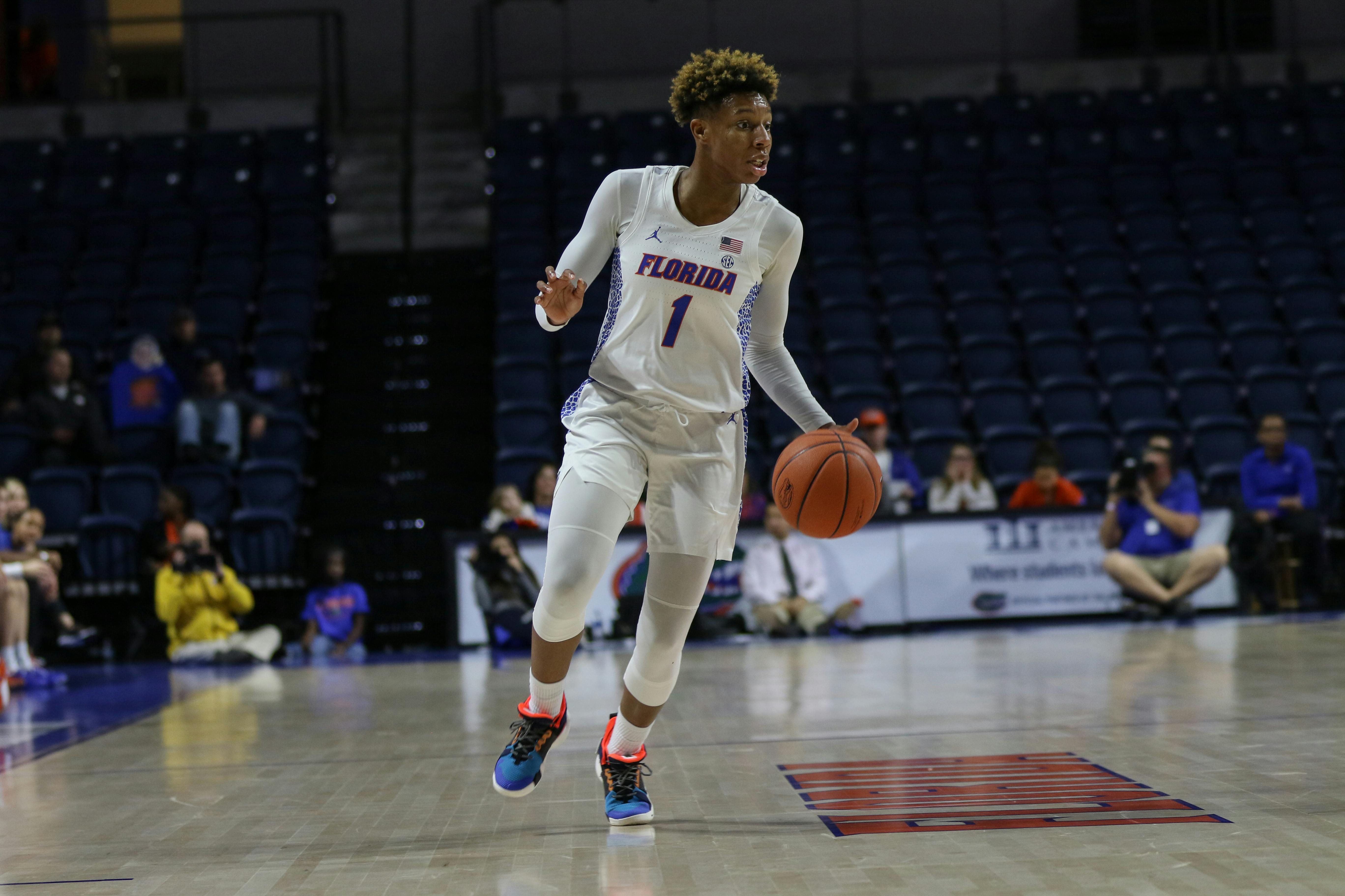 Guard Kiara Smith pitched in a double-double (16 points and 10 rebounds) in Florida’s 83-73 home loss to Arkansas on Sunday. She also recorded a team-high five assists. 