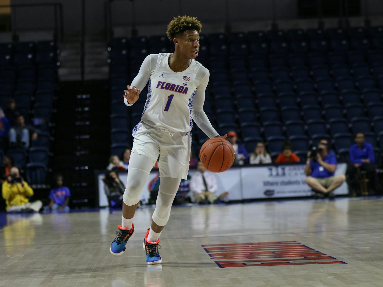 Guard Kiara Smith pitched in a double-double (16 points and 10 rebounds) in Florida’s 83-73 home loss to Arkansas on Sunday. She also recorded a team-high five assists.