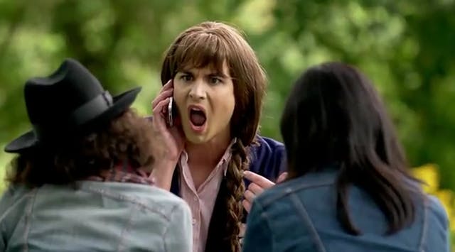 A screen shot from "Shit Girls Say."