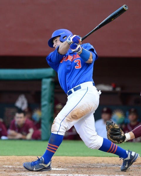 Junior catcher Mike Zunino belted a two-run home run in the fifth inning Tuesday that tied the score at three in Florida’s 6-3 victory against top-ranked Florida State.