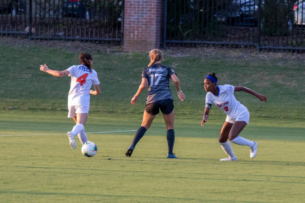 Freshman midfielder Laney Steed notched a game-tying goal in Florida’s 4-2 win over Kentucky, which marked the first goal of her collegiate career.