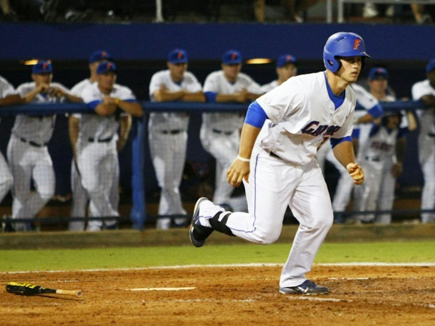 Preston Tucker knocked in a game-high three runs in Florida's 10-2 win against Vanderbilt in Friday night's Southeastern Conference opener.