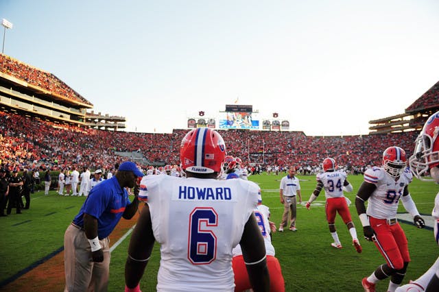 After laboring away at the bottom of the depth chart, senior Jaye Howard has become a fixture on the Gators’ defensive line. The boy who once was told he couldn’t play football is now a man on the verge of the NFL.