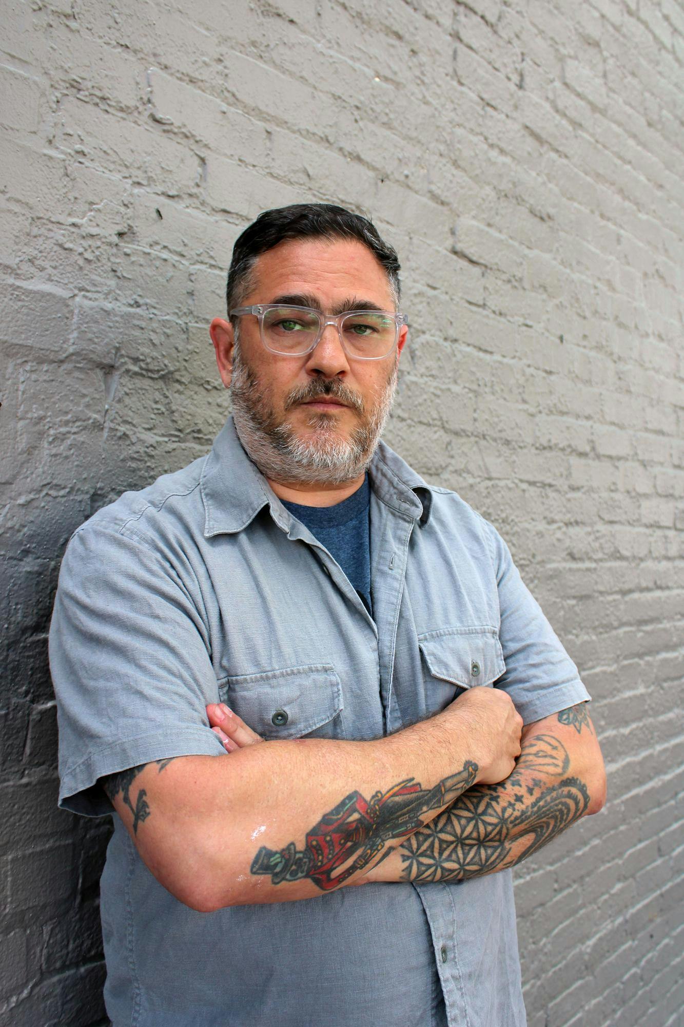 Shawn Maschino in Downtown Gainesville, Fla., Tuesday, May 26, 2026. 