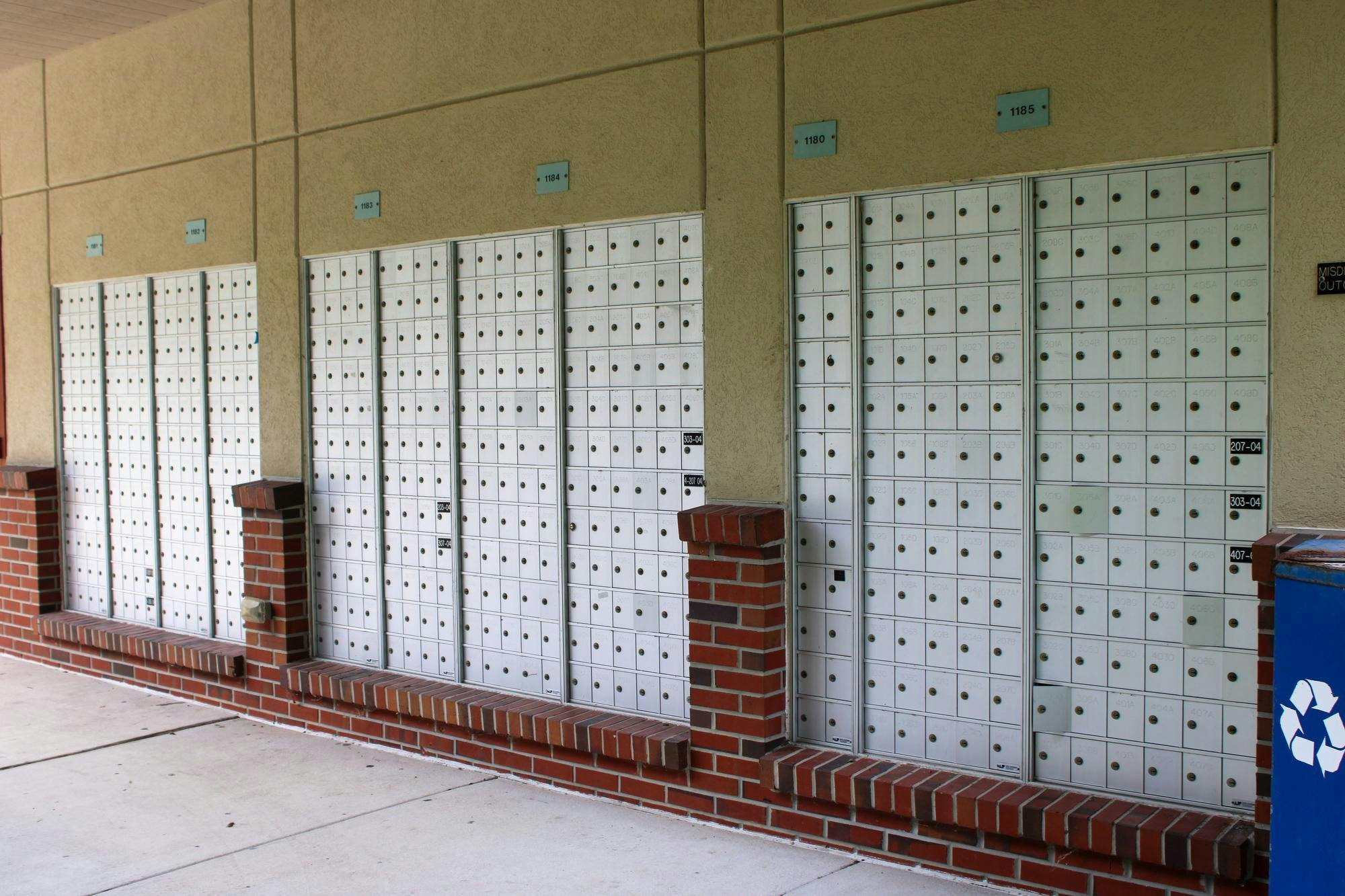 Mailboxes at the Lakeside Residential Complex at UF, Friday, Aug. 28, 2026, in Gainesville, Fla.