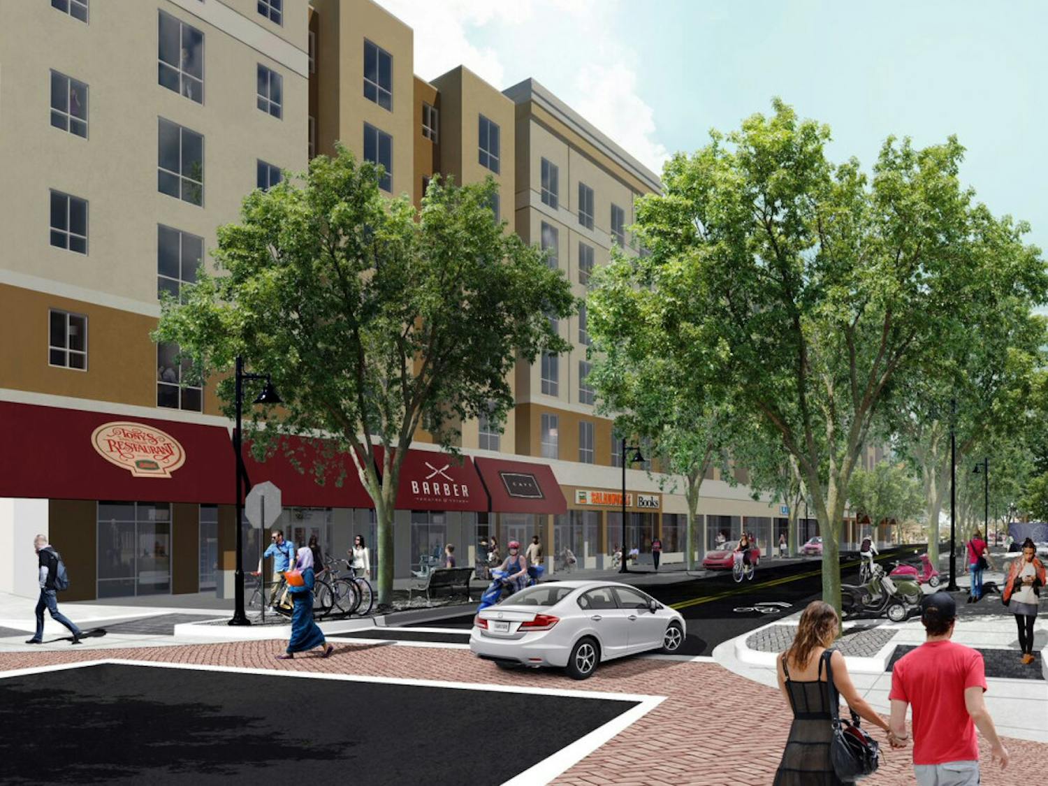 A rendering of the Northwest First Avenue construction, which is projected to finish in Fall 2017.