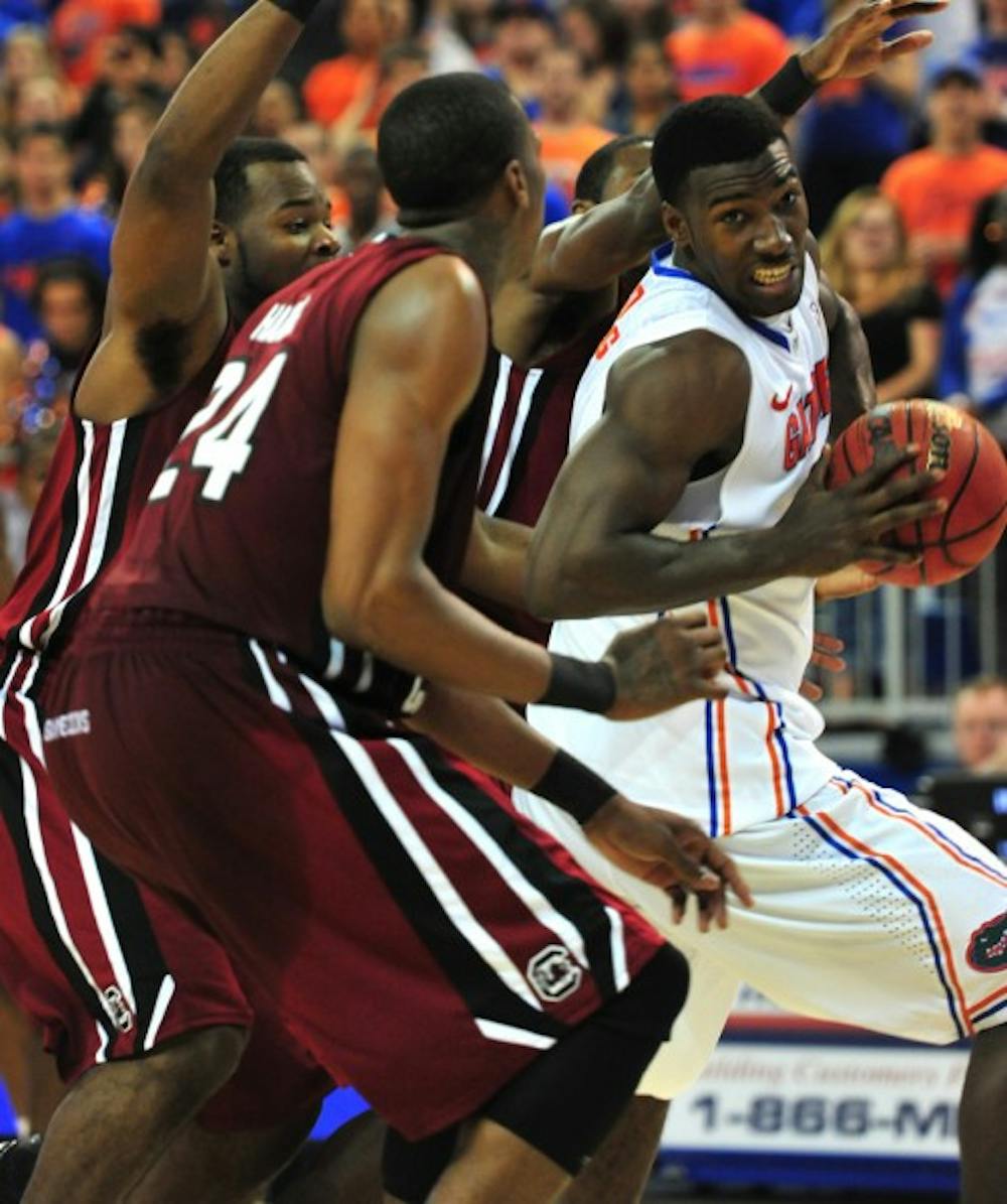 <p>Sophomore center Patric Young played just 14 minutes against Vanderbilt after getting into early foul trouble.</p>
