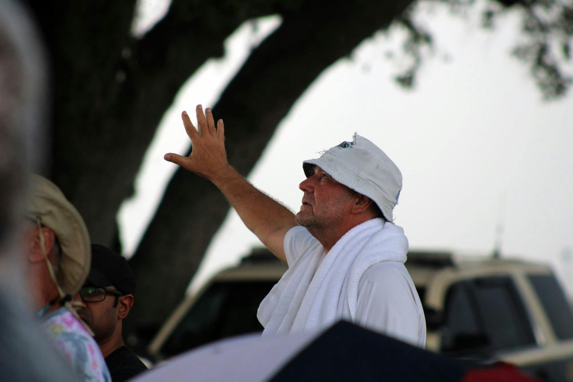 Robb Cann watches the service in opposition of the execution of Richard Knight. Knight was executed at the Florida State Prison in Raiford on Thursday, May 21, 2026. 