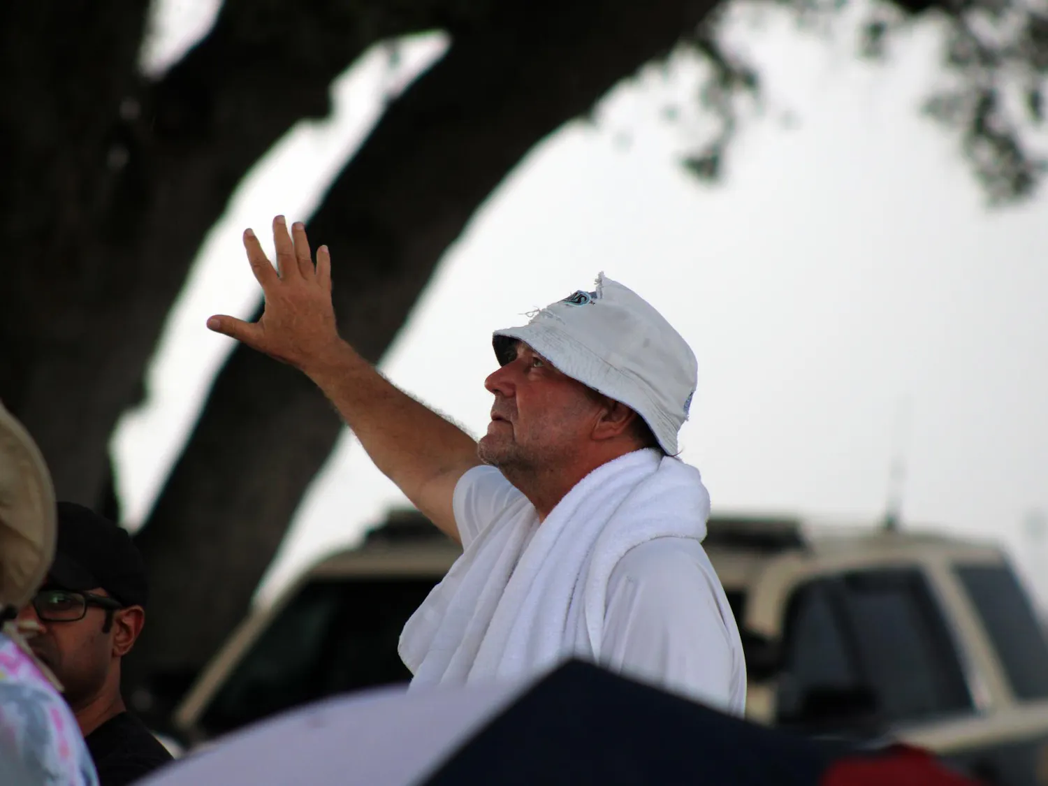 Robb Cann watches the service in opposition of the execution of Richard Knight. Knight was executed at the Florida State Prison in Raiford on Thursday, May 21, 2026.