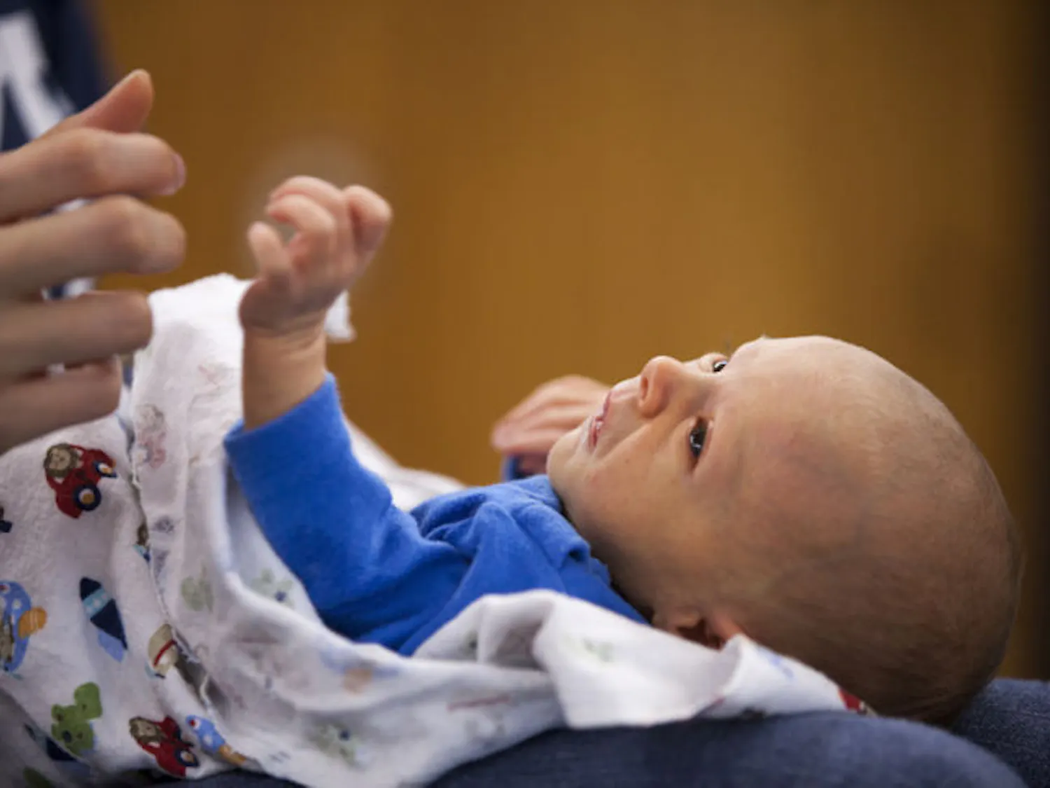Two-week-old Jordan Decker lies on his mother, Sandra Decker, at a La Leche League of Gainesville meeting in April. In Florida, the lowest statewide average for a standard hospital delivery is $9,008.
