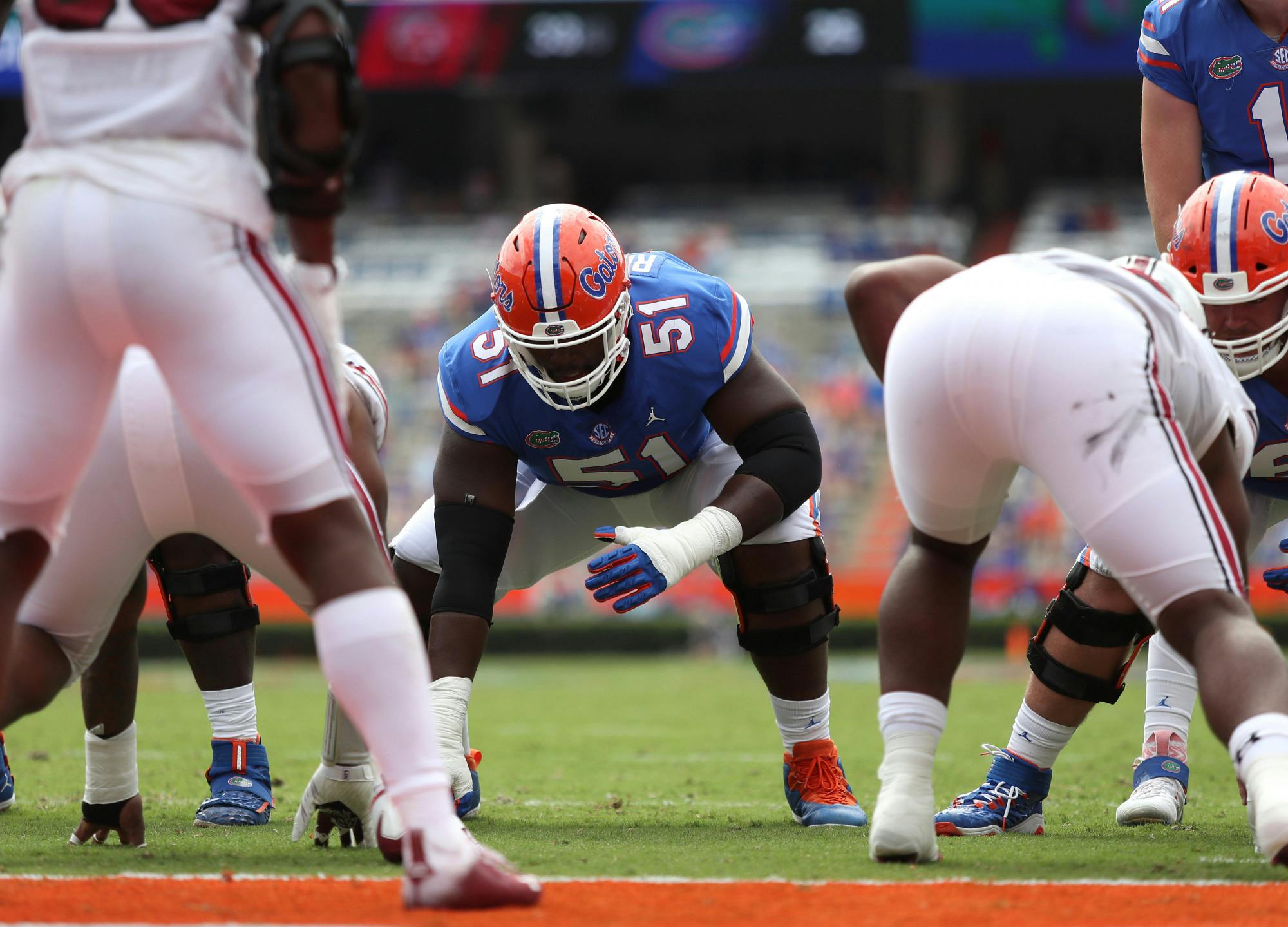 Stewart Reese during the UF-South Carolina Gamecocks Oct. 3, 2020. Courtesy of the UAA.