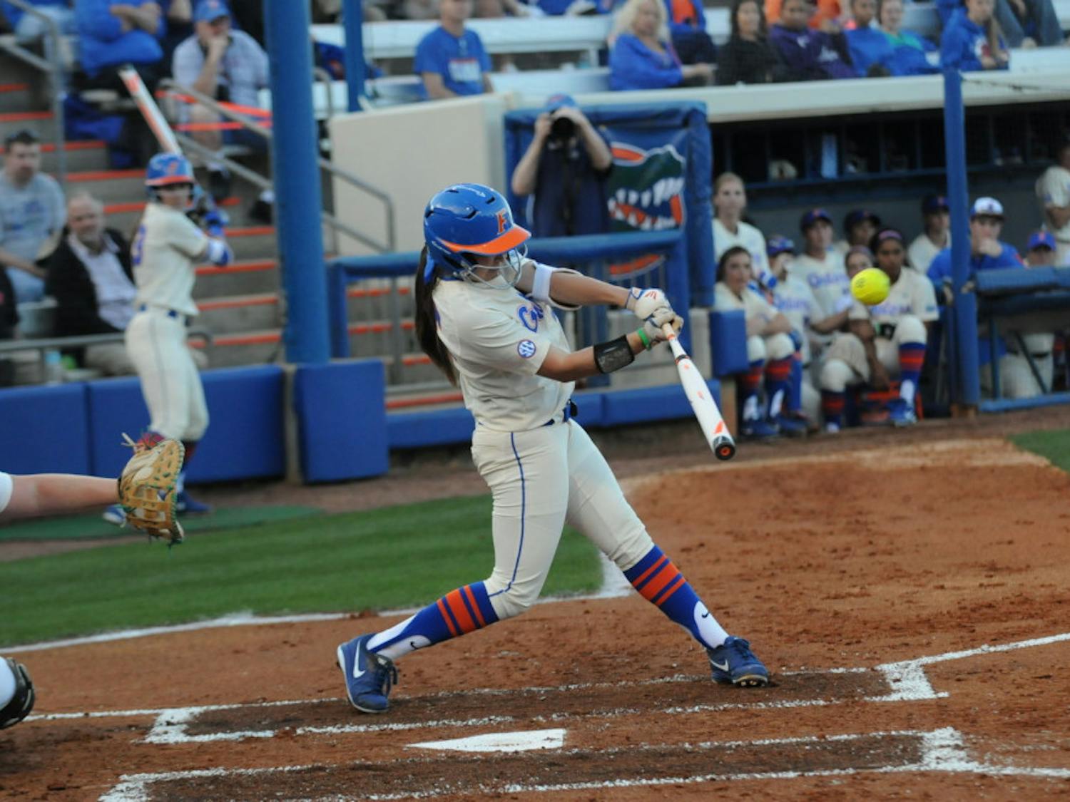 Janell Wheaton notched a walk-off walk to seal the game for the Gators early Friday morning.