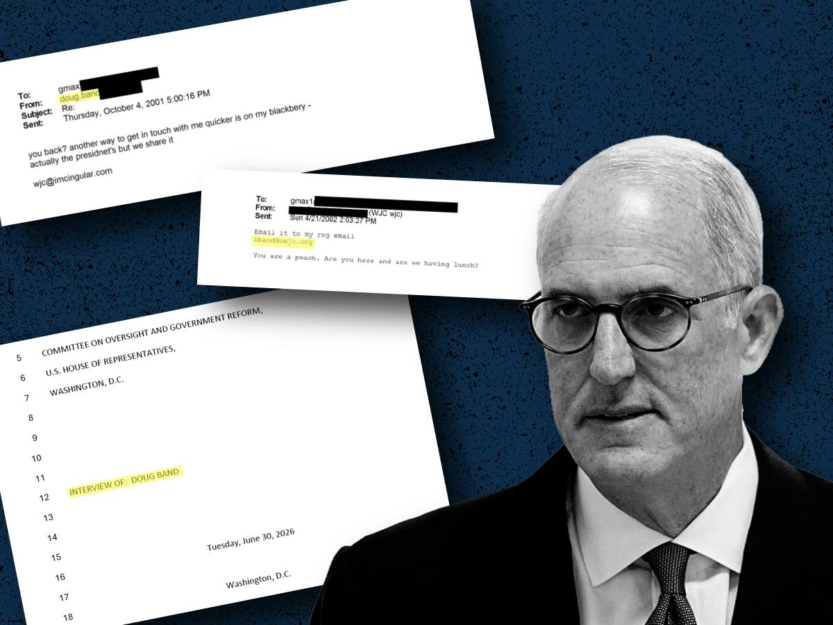 A follow up on the Epstein investigation into Doug Band from last Spring given newly found documents and his testimony before Congress.