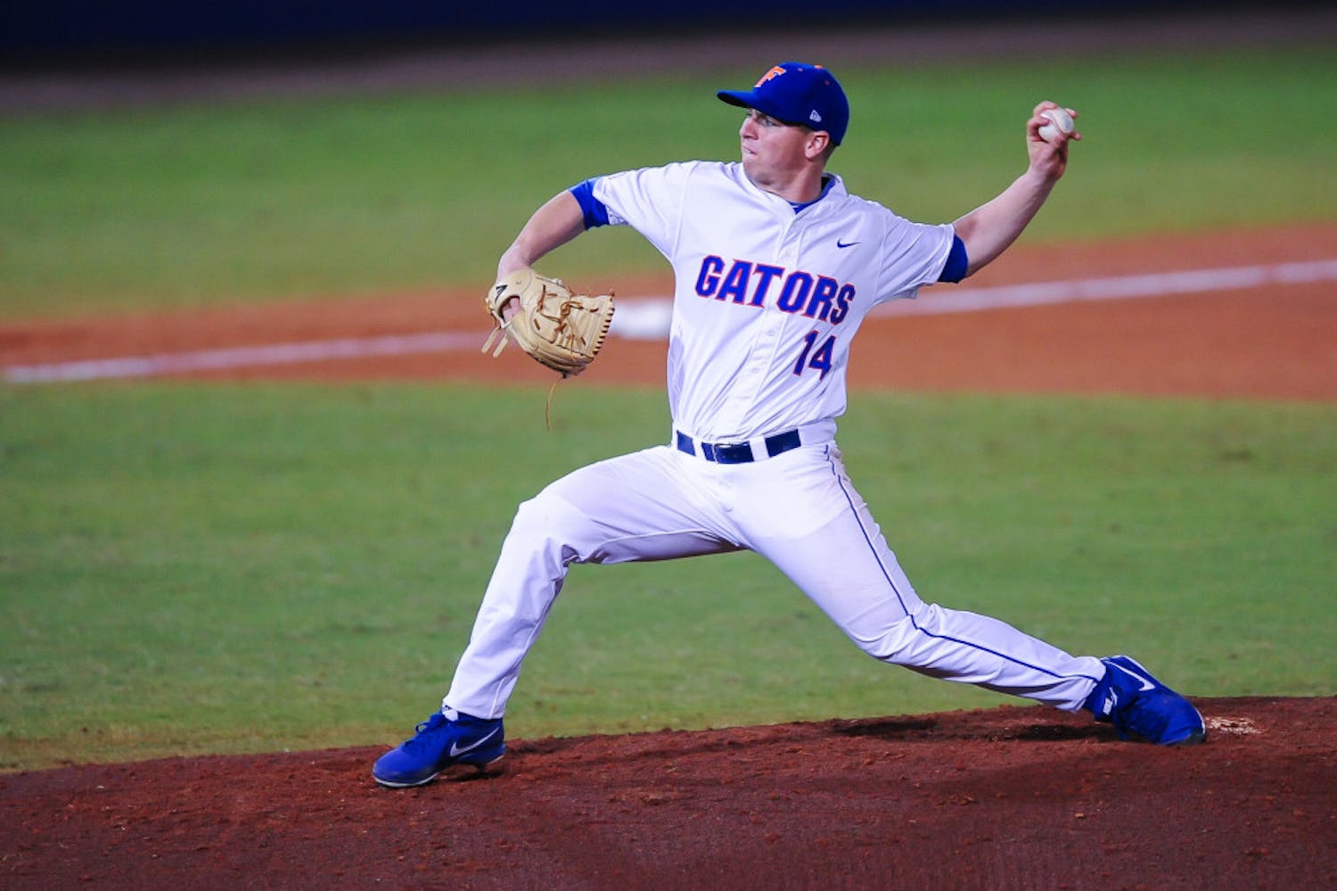 Bobby Poyner pitched 5.1 innings in No. 23 Florida's 4-0 opening night victory over Maryland.