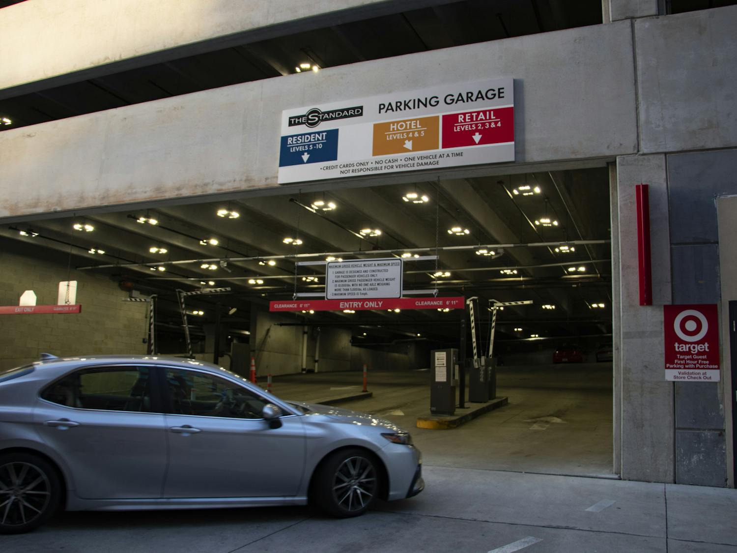 The Standard Parking Garage is seen on Sunday, Nov. 21, 2021.