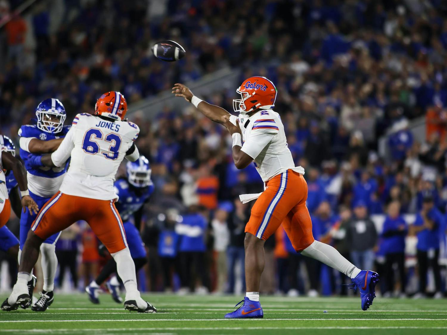 Florida Gators play against Kentucky in Lexington on Saturday, Nov. 8, 2025.