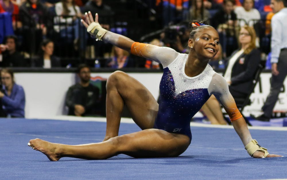 <p dir="ltr"><span>UF gymnast Trinity Thomas earned SEC Gymnast of the Week for her performance against Kentucky. She scored a 9.975 on the bars against the Wildcats.</span></p><p><span> </span></p>