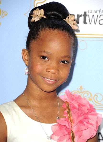BEVERLY HILLS, CA - FEBRUARY 21: Quvenzhane Wallis arrives at the 6th Annual ESSENCE Black Women In Hollywood Luncheon at Beverly Hills Hotel on February 21, 2013 in Beverly Hills, California. (Photo by Steve Granitz/WireImage)