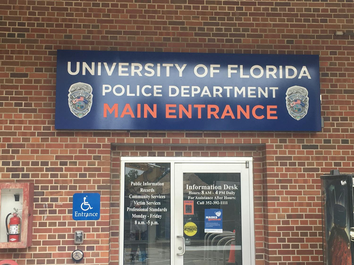 The University Police Department is located at 1555 Museum Road next to Jennings Hall, photographed Sunday, July 10, 2022. 