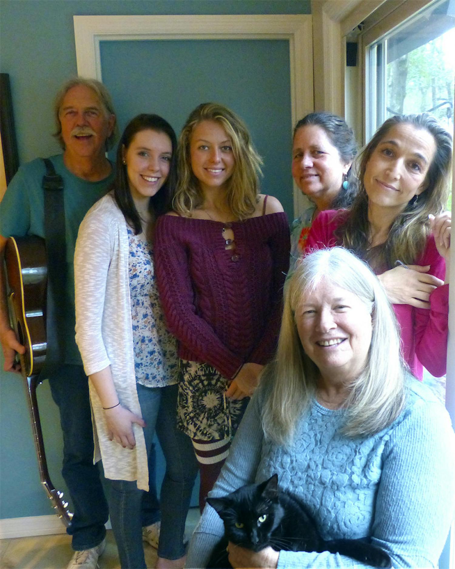 From left: Local musicians Mike Boulware, Carolina Boulware, Maggie Rucker, Janet Rucker, Heather Hall and Cathy DeWitt (front) and others will be performing all of the songs from King’s album “Tapestry” at 7:30 p.m. in the Historic Thomas Center on Jan. 30, 2016.